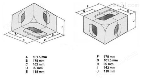 泰德利 集装箱铝合金角件 压铸铝加工 ISO标准尺寸 定制加工