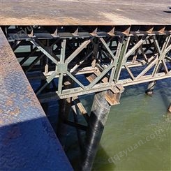 钢便桥用321型贝雷片 广泛用于乡村河流桥梁 包安装施工