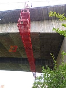 桥墩爬梯围栏安装工作吊篮，轻松过灯杆 博奥RS07