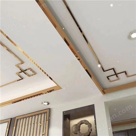 304不锈钢U型槽装饰条 客厅天花吊顶金属包边背景墙装饰