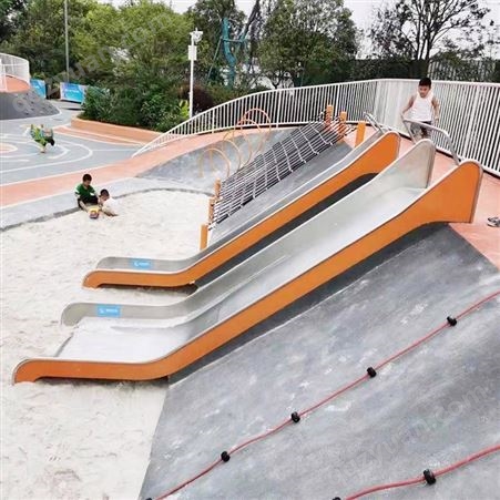 黑龙江户外定制不锈钢滑梯 公园新型不锈钢滑梯厂家
