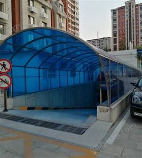 北京雨棚搭建耐力板自行车棚彩钢顶雨棚阳光房封露台