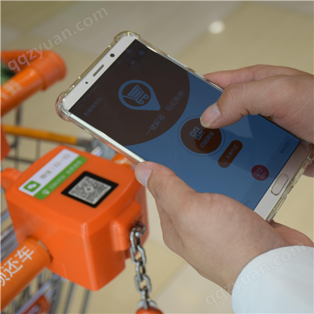 推推GO购物车智能锁 数字化运营蓝牙锁 防丢定位导航扫码锁