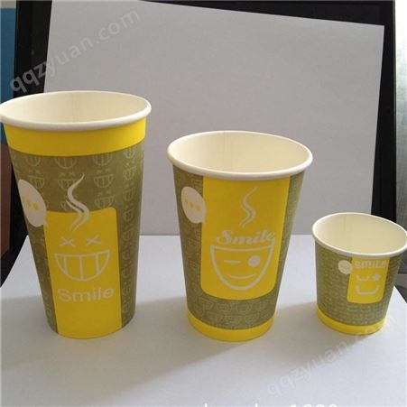 奶茶杯定制 一次性加厚卡通纸杯生产厂家 一次性纸杯现货批发