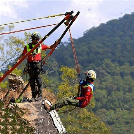 复杂地形组合式救援支架便携式高山搜救支架手动速装全地形救生架