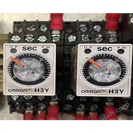 欧姆龙通电延时时间继电器H3BA-N8H DC24V AC220V AC110V带底座