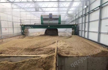 畜牧场粪污治理设备牛床垫料再生系统 52*12*8m 中科博联