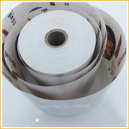 （80X80MM热敏卷纸广告印刷）厂家印刷收银纸背面美食广告4色-6色