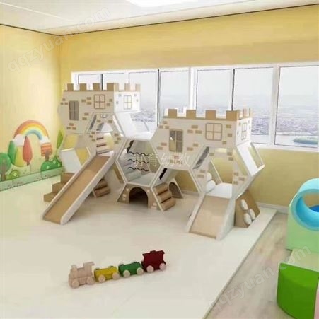 萌育幼教 软体城堡滑滑梯室内 早教中心 组合玩具