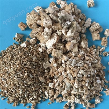 石开育苗基质蛭石 金黄色膨胀蛭石与肥料混合使用于农业种植
