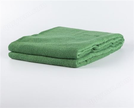 纯棉军绿毛巾盖被 老式夏季毛巾毯 儿童盖毯 消防毛毯蓝