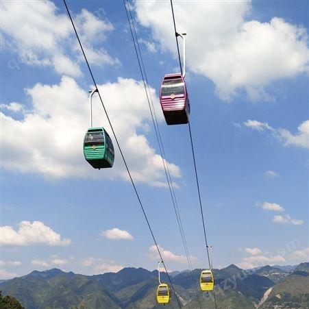 旅游景区山地旅游四人吊厢式索道 缆车厂家 国游品牌 缆车设备 产地北京