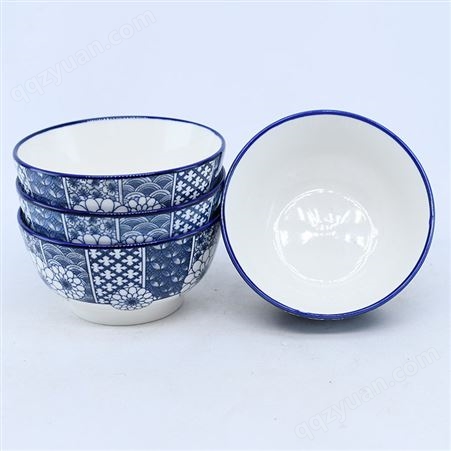 湖南陶瓷碗 陶瓷餐具厂家直供 青花瓷碗