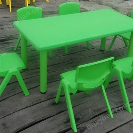 幼儿园儿童桌椅 幼儿园防火板桌子 豪华六人桌椅