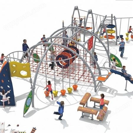 幼儿园钻笼儿童拓展体能锻炼乐园户外大型爬网攀爬架非标定制厂家