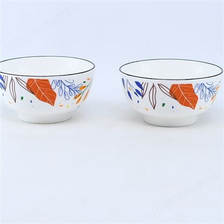 陶瓷碗直供 枫叶单碗10件套 一件代发