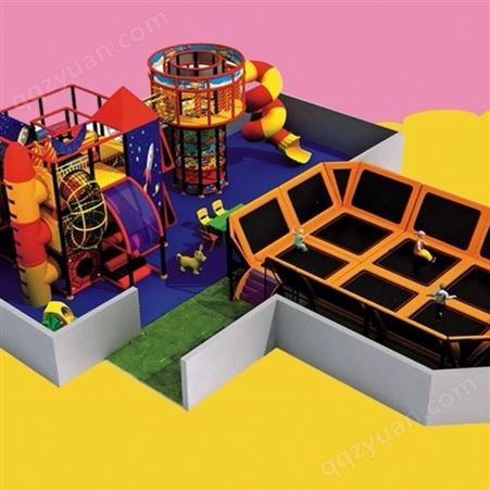 淘气堡魔鬼滑梯600平米JUMP PARK蹦床乐园 幼儿园室内跳床蹦蹦床定做