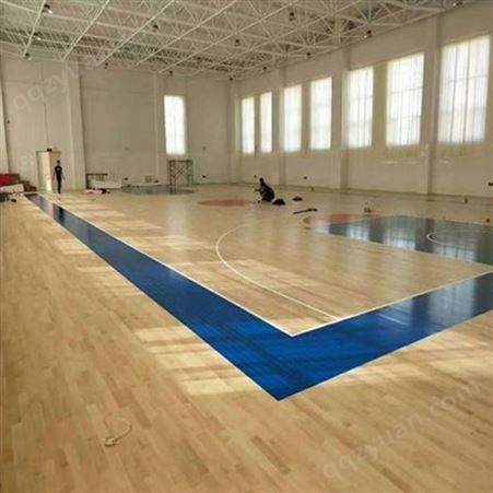 运动木地板 室内篮球馆专用枫桦实木地板 找祥盛木业定做