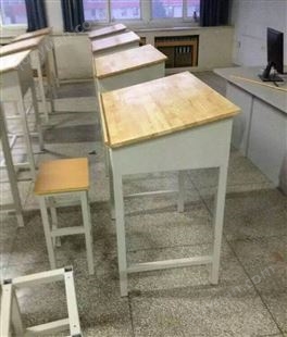 考研班教室课堂加厚单人课桌椅定制 浩威家具
