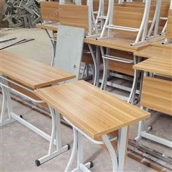 考研班教室加大钢木课桌椅定做 浩威家具