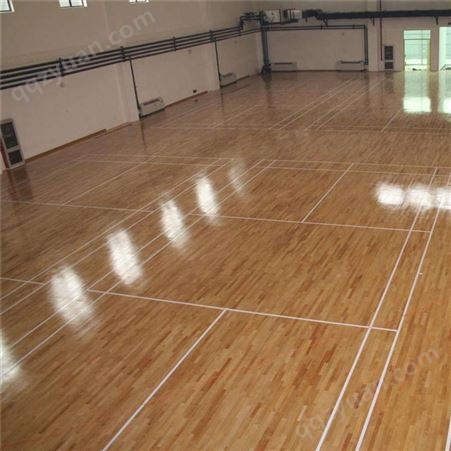 祥盛室内篮球场运动木地板 枫桦木实木地板 双龙骨木 地板