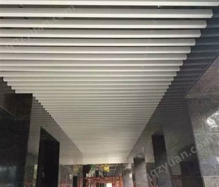 铝方通吊顶铝天花 古典中式中空铝方条 铝方管造型定制
