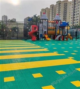 幼儿园篮球场羽毛球场悬浮拼装地板 悬浮地板实体工厂可定制