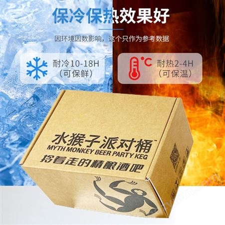 工厂批发新型生鲜冷链物流纸箱冷冻食品酒盒铝箔保温冷藏包装箱