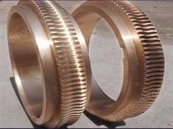 高强度耐磨蜗轮,锡青铜12-2蜗轮加工定制,铝青铜材质9-4蜗轮来图加工定制山东卓泰