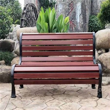 重庆公园椅户外长椅子室外长凳庭院碳纤维玻璃钢防腐实木塑木铁艺靠背